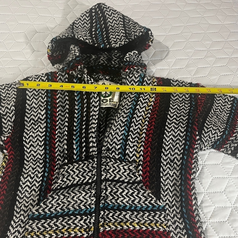 Baja Joe Kids Multicolor Hooded Front Zip Jacket BOYS 8-10Y - Picture 6 of 8